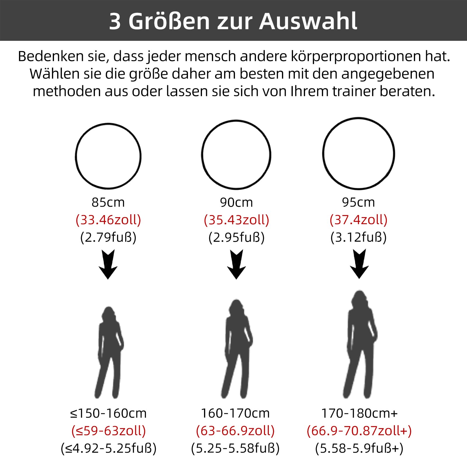 PRIOR FITNESS Kit de cerceau aérien Lyra Hoop de qualité supérieure 85 cm/90 cm/95 cm, entièrement testé 200 kg/500 lbs, anneau de danse aérienne sans point, pour yoga, acrobatices, gymnastique