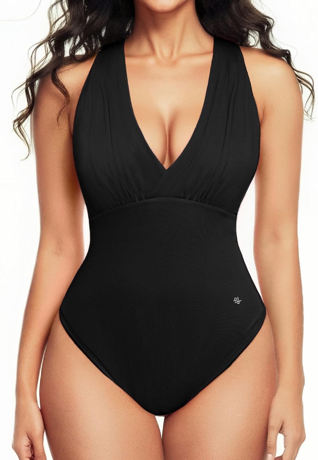 Popilush Body Suits For Womens Tummy Control Shapewear Halter Top V Neck Backless Summer Going Out Tops