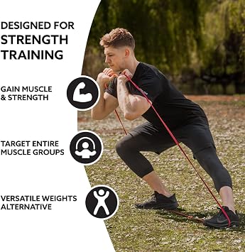3DActive Pink Pedometer & Red Pull Up Assist Band for Exercise Guide.