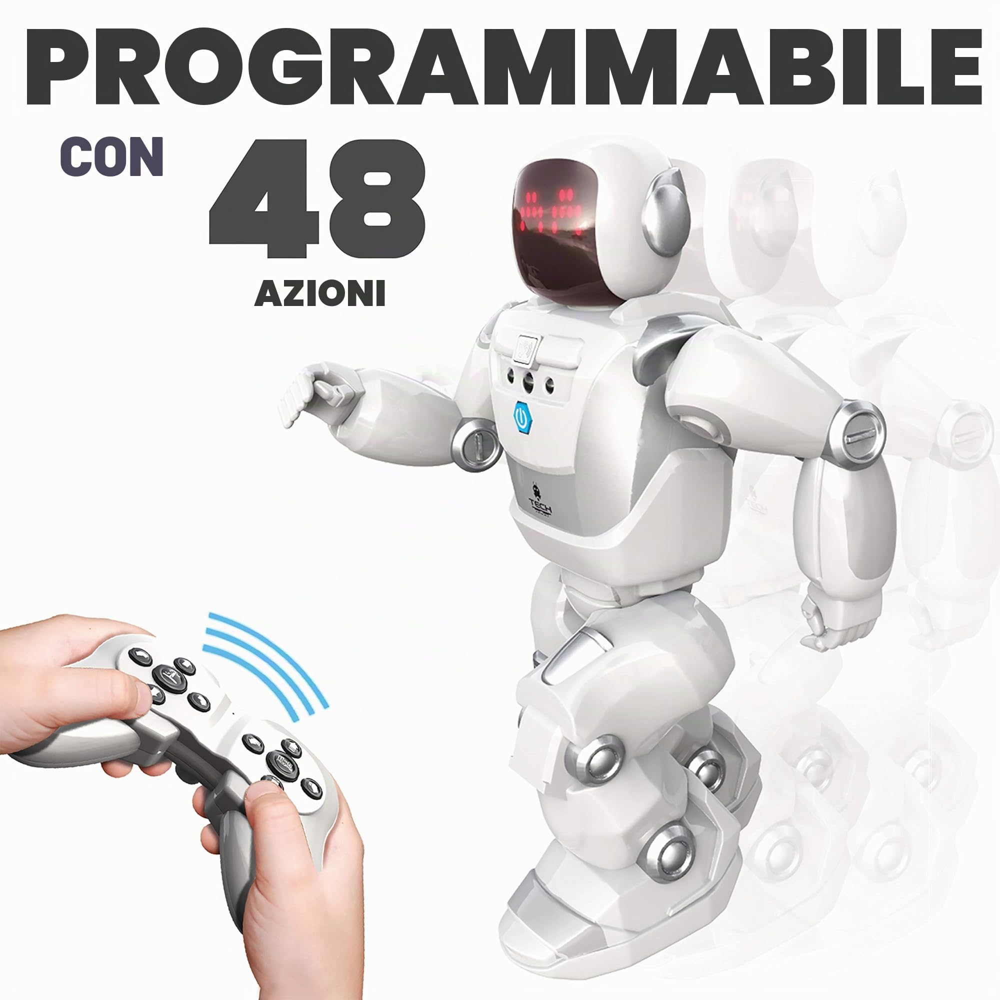SilverLit 88071 Programme-A-Bot X - Robot giocattolo, colore bianco