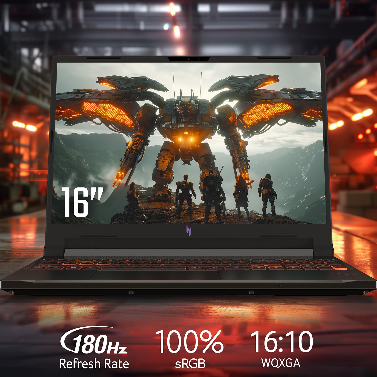 acer Nitro V 16 AI PC Portatile IA, Notebook Gamin, NVIDIA GeForce RTX 5070 8 GB, Processore Ryzen™ AI 9 365, Ram 32 GB DDR5, 1024 GB SSD, Display 16" WQXGA IPS 180 Hz, Copilot+ PC, Windows 11 Home