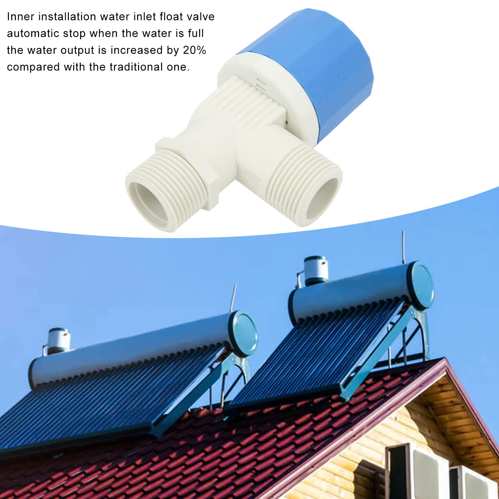 Transparency Water Float Valve, Water Level Control Water Tank Traditional Float Valve Upgrade 34 Up - View #5