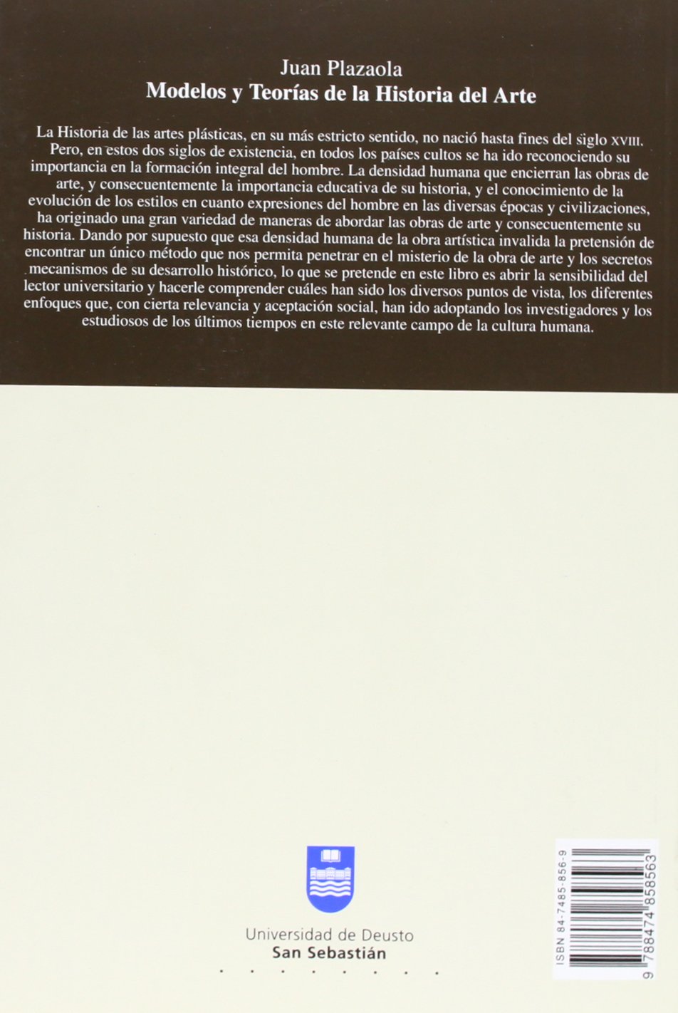 Modelos y Teorías de la Historia del Arte (Humanidades)