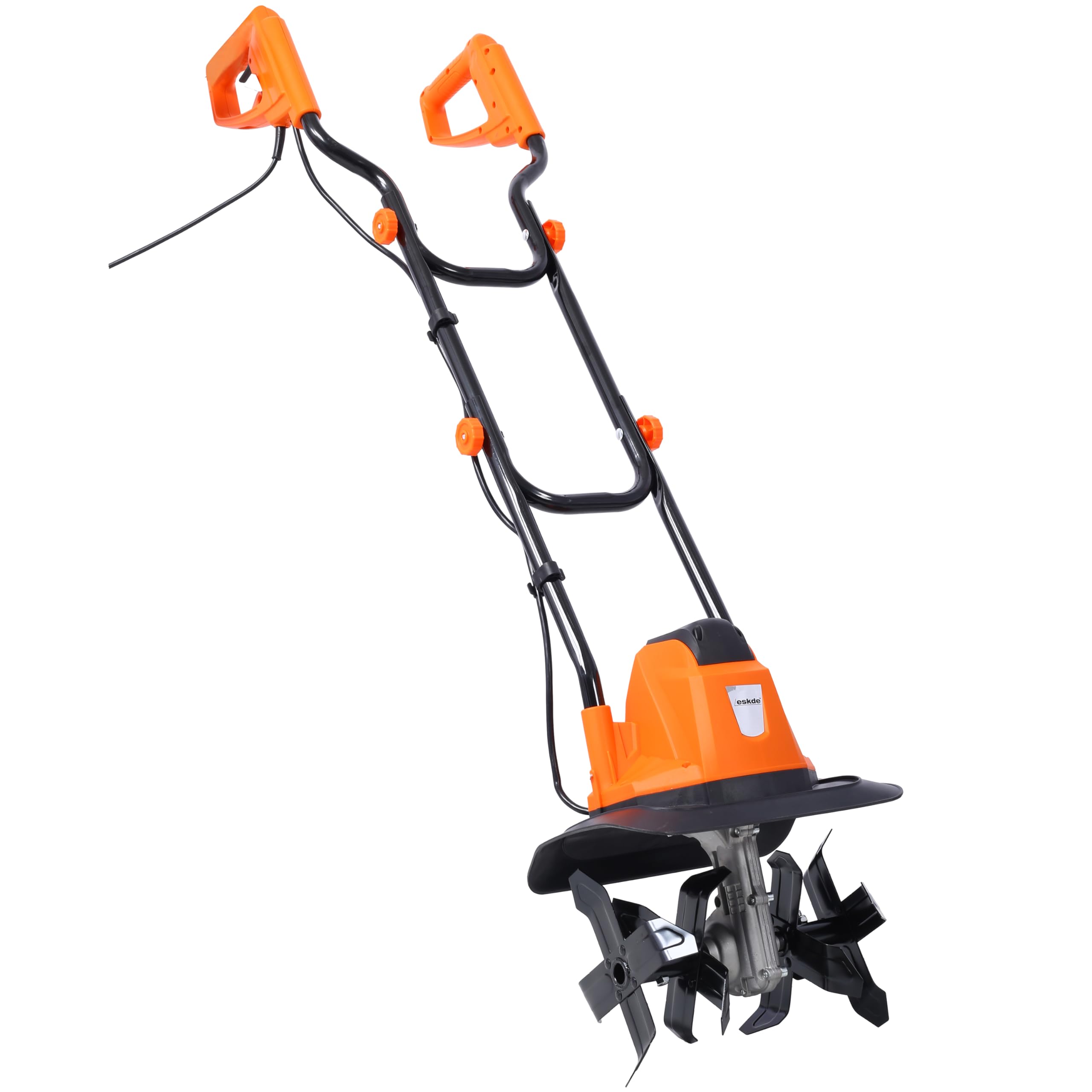 eSkde Electric Tiller Rotavator and Cultivator for Garden - Powerful 1050W Garden Rotovator for Ground Preparation - 32cm Cultivating Width, 22cm Depth Garden Tiller Cultivator Rotovator