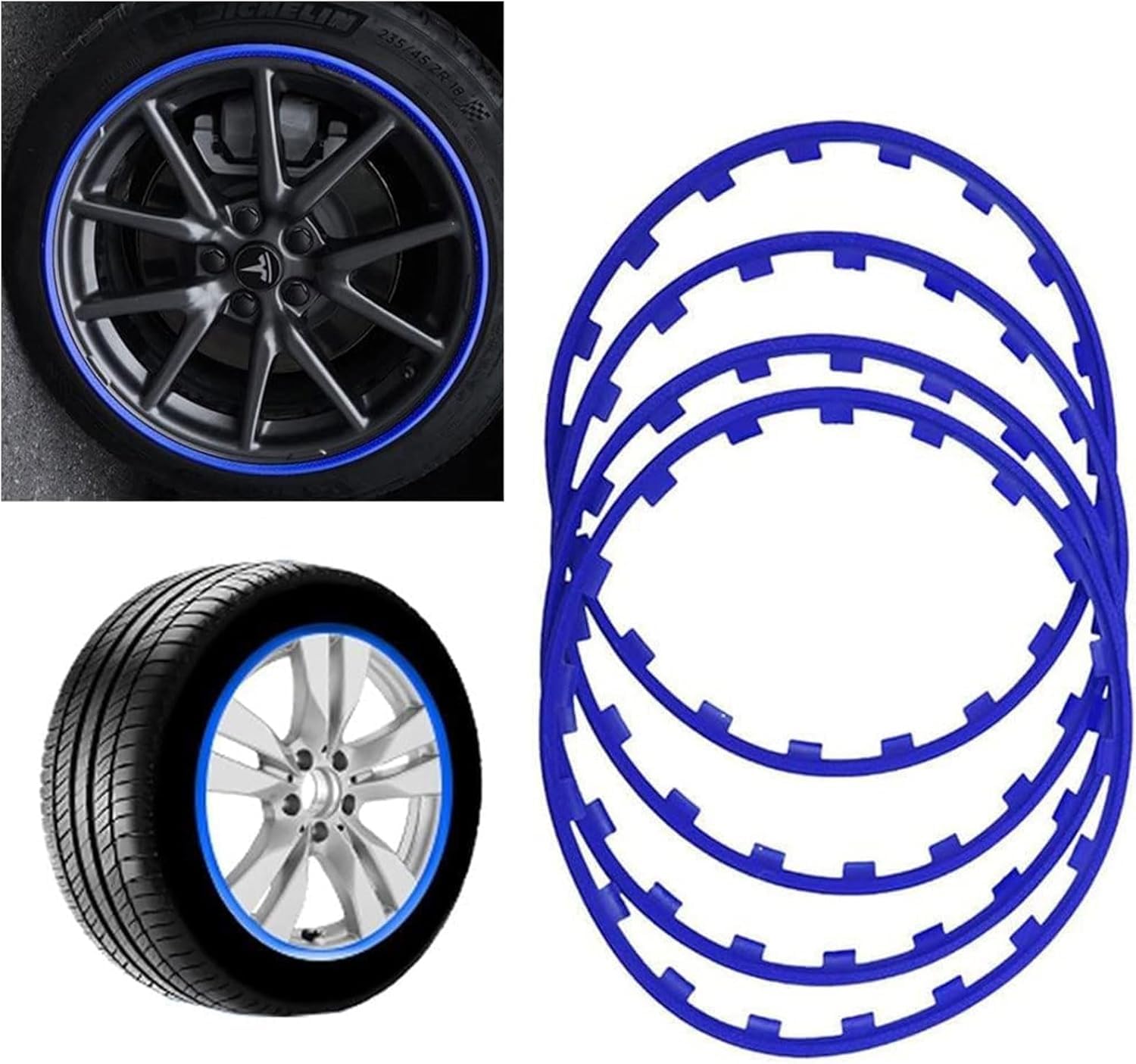 Felgenring FüR Autos, Felgenschutzstreifen FüR Autos, Dekorstreifen Aus Nylon, Reifenschutz, Felgenschutz FüR Alle Autos, 16-21 Zoll, VerschleißFest, Langlebig