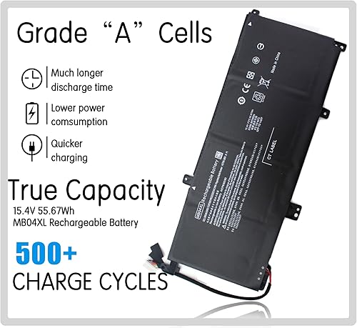 Miniatura 2 de MB04XL MBO4XL 844204-850 Batería para HP Envy X360 Convertible M6 M6-AQ000 M6-AQ105DX M6-AQ003DX M6-AQ103DX M6-AR004DX M6-AQ105DX 15-AQ 15-AQ003DX