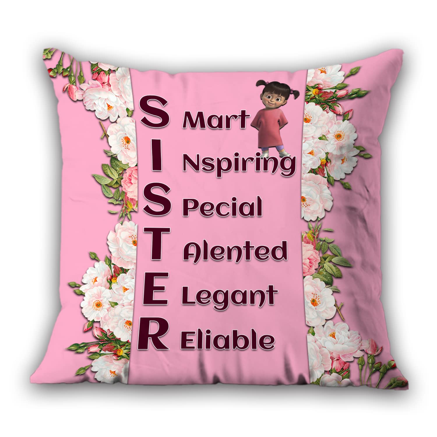 AWANI TRENDS Microfiber Gift For Sister | Sister Quoted Keyring With Coffee Mug And Cushion| Combo Gifts For Sister On Birthday, Raksha Bandhan (Red) - Image 2 thumbnail
