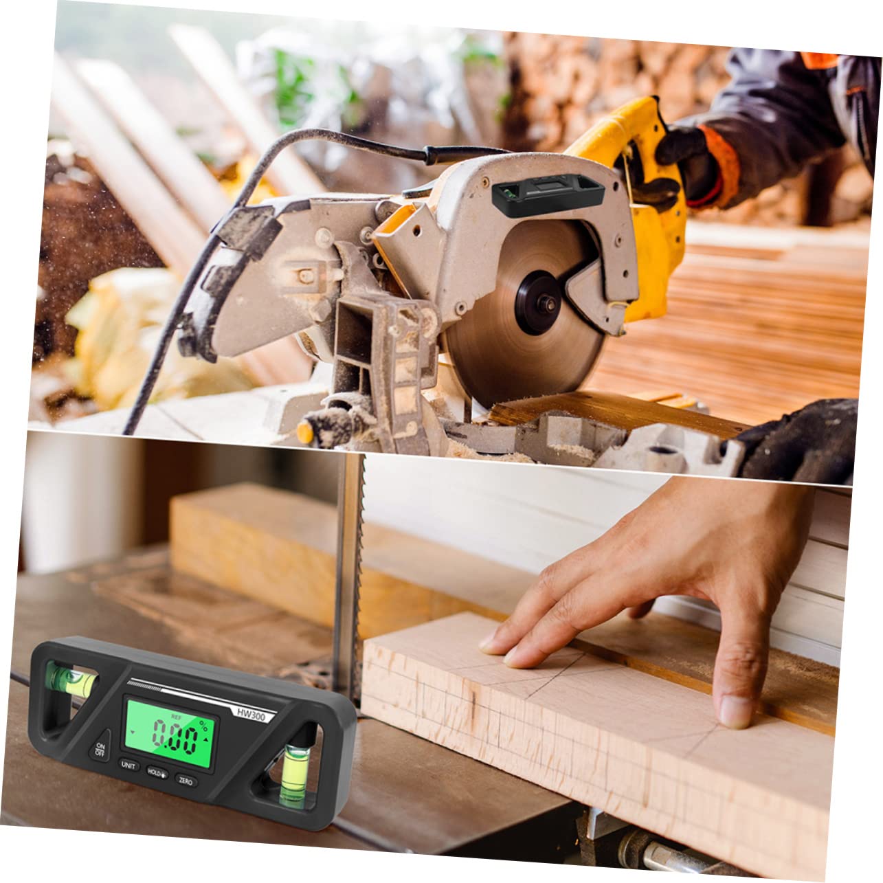 ULTECHNOVO 3pezzi Livella Digitale Magnetica Con Funzione Inclinometro Strumento Di Misura Versatile Per Angoli e Pendenze Per Lavori Di Falegnameria Installazioni e Decorazioni Domestiche