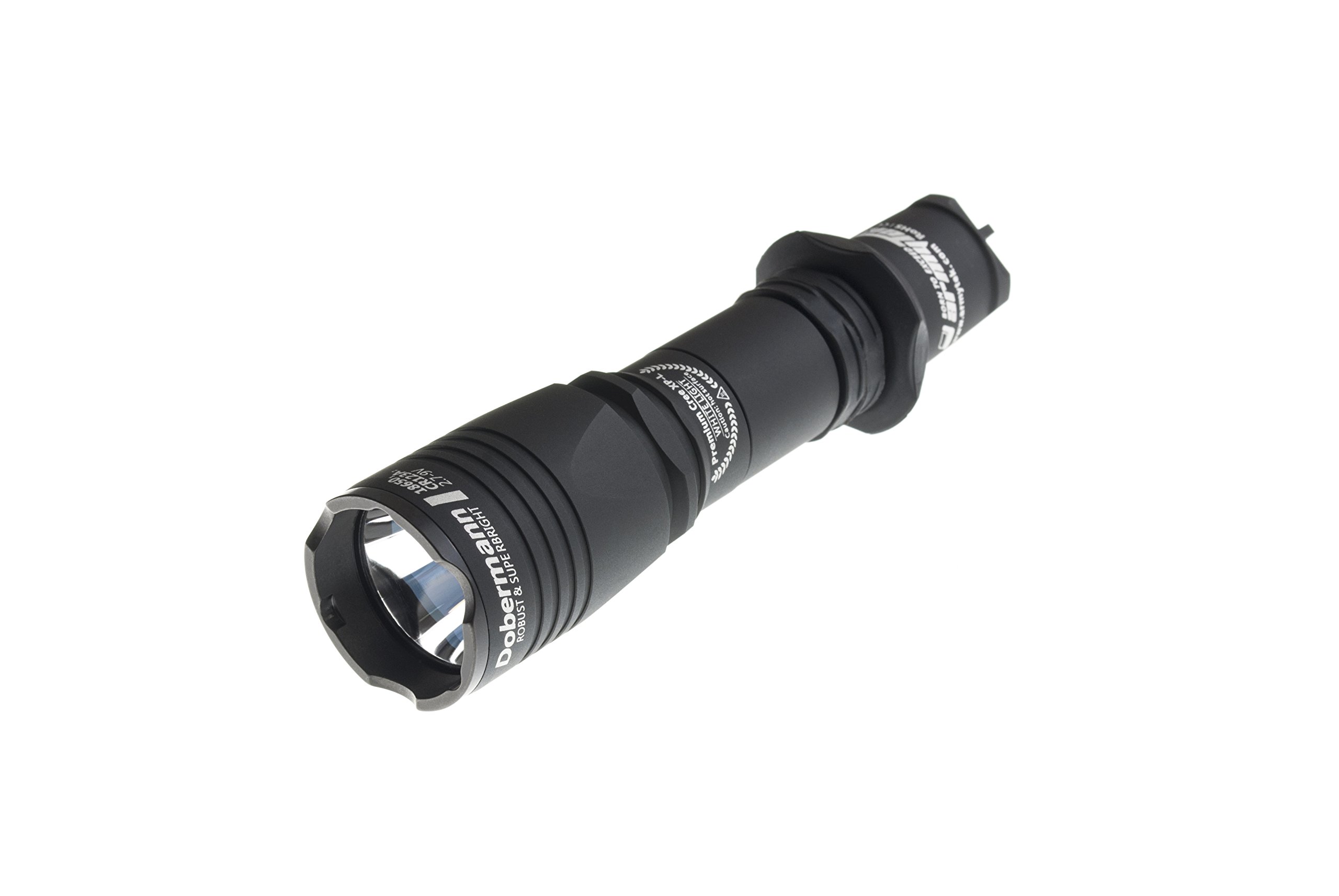 Armytek Dobermann Red / 200lm / 5°:40° / 1x18650 or 2xCR123A