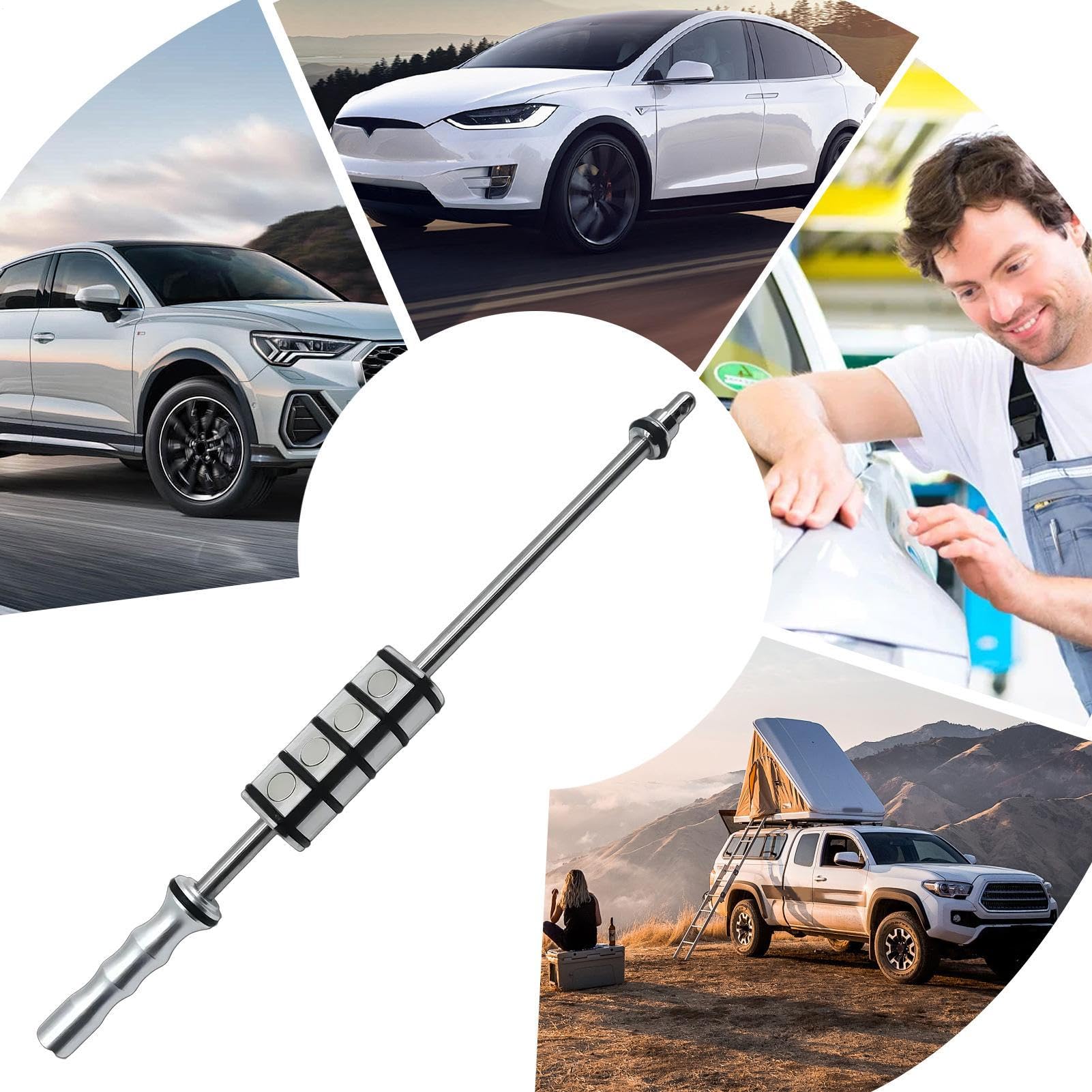 Kit per la riparazione di ammaccature: scorrevole magnetico, estrattore di | ammaccature ad | Restauratore di precisione di pannelli per auto, correzione della carrozzeria di veicol