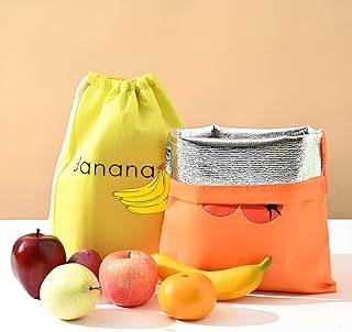 أكياس تبريد للحفاظ على الخضروات طازجة، مجموعة شنط تخزين حرارية من ثلاث قطع تحافظ على الفواكه والخضروات من 5 إلى 7 أيام داخل الثلاجة أو خارجها بتصميم داخلي متين للغاية مطلي بطبقة فضية