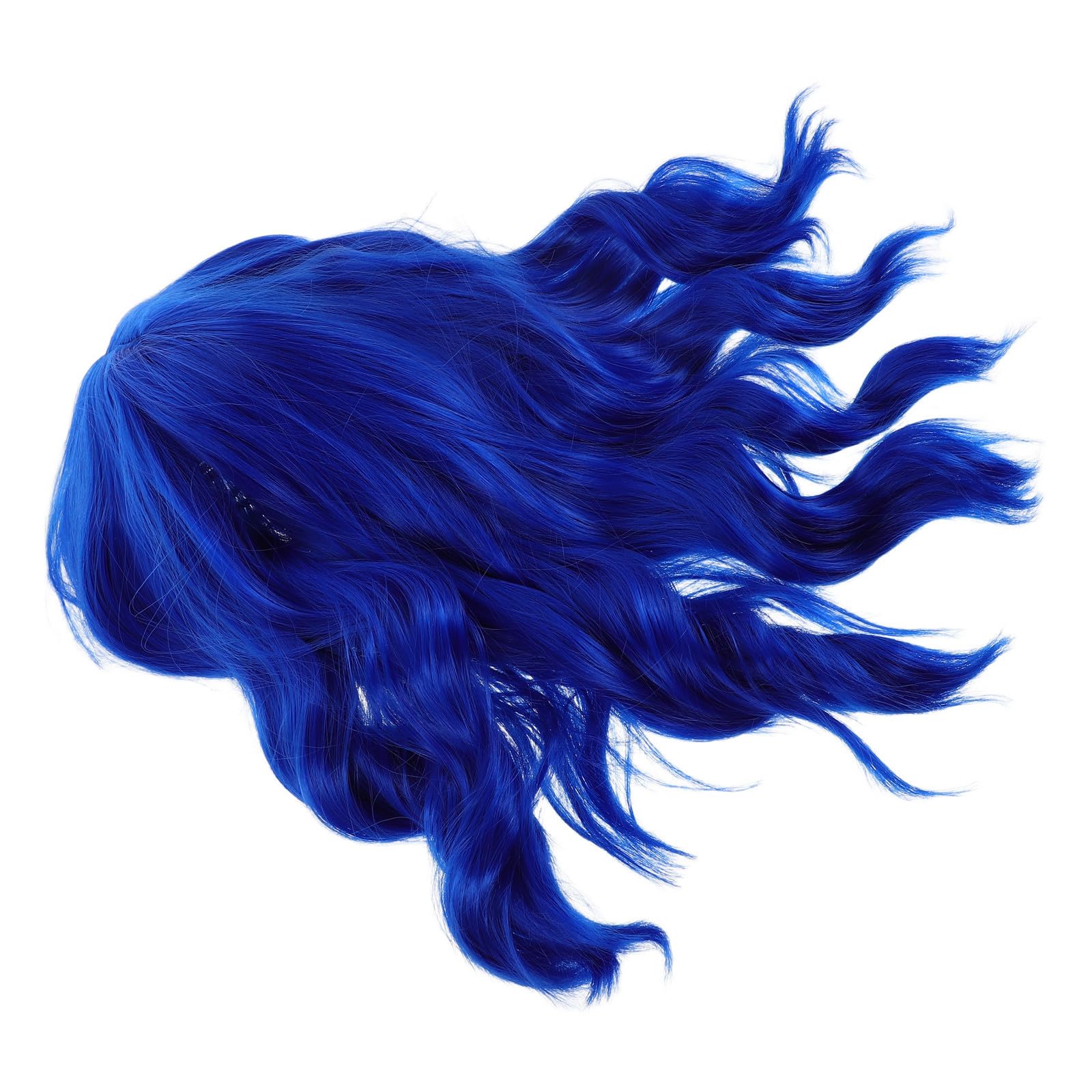 Tofficu 3 Stück Kurze Blaue Bob Perücke mit Gewellten Locken und Pony aus Hitzebeständigem Kunsthaar für Damen Realistisch Einfach zu Stylen für Cosplay Events und Kostümpartys
