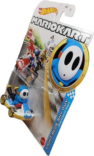 Miniatura 4 de DieCast Hotwheels Mario Kart Azul claro Shy Guy Standard Kart - Toty Winner 2021