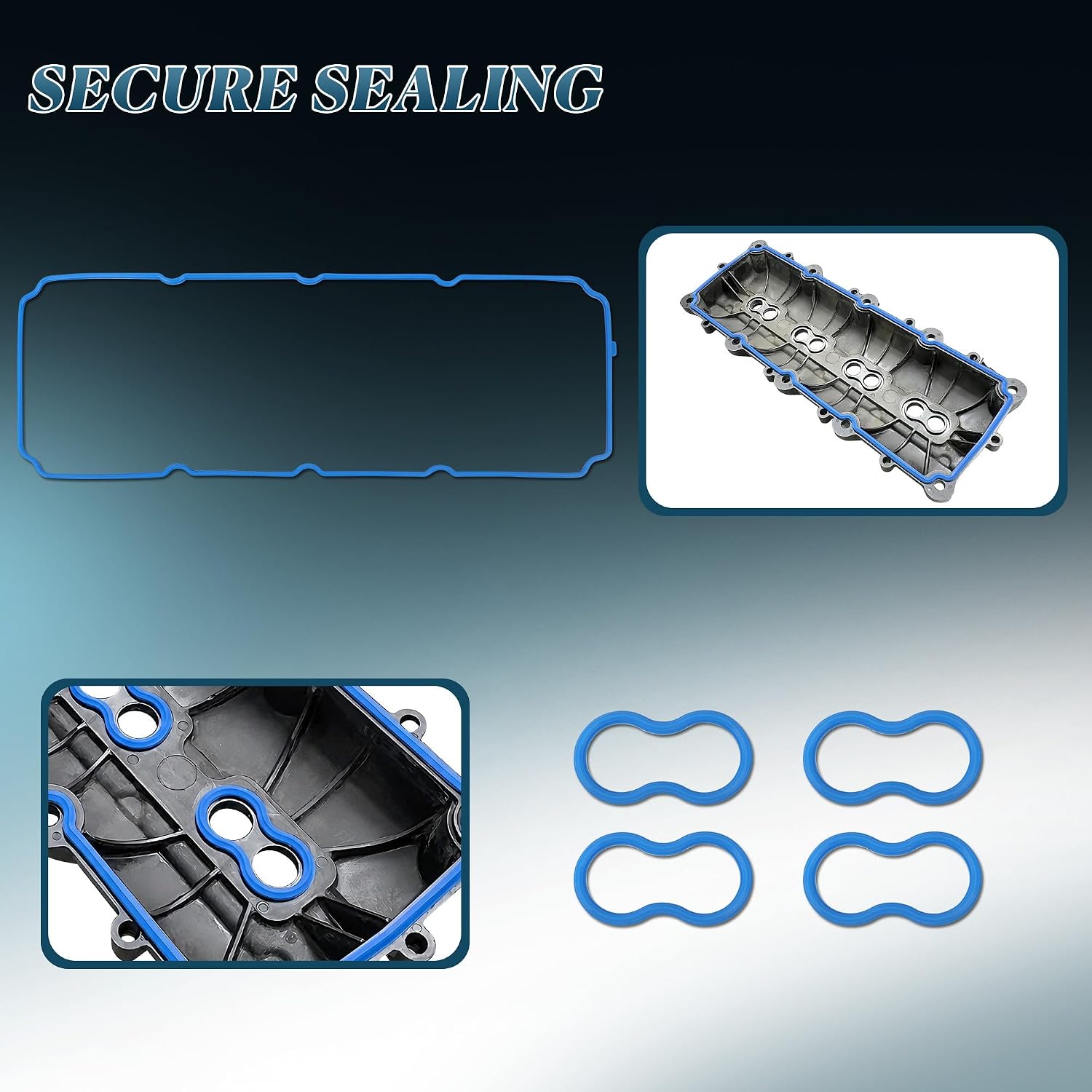 5.7L 6.1L 6.2L 6.4L Valve Cover Gasket Set for HEMI V8 Engines