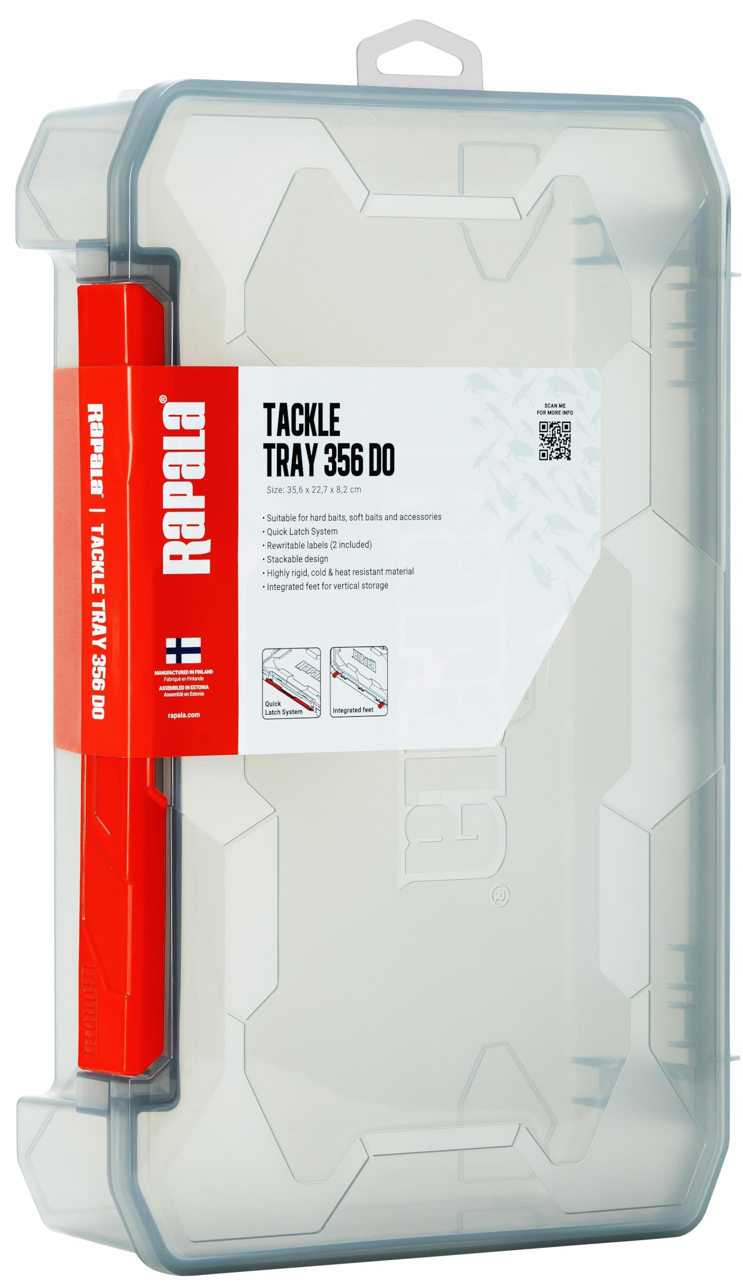 RAPALA Tackle Tray 356 DP Open, Multi-colord, 35,6 x 22,7 x 8,2 cm