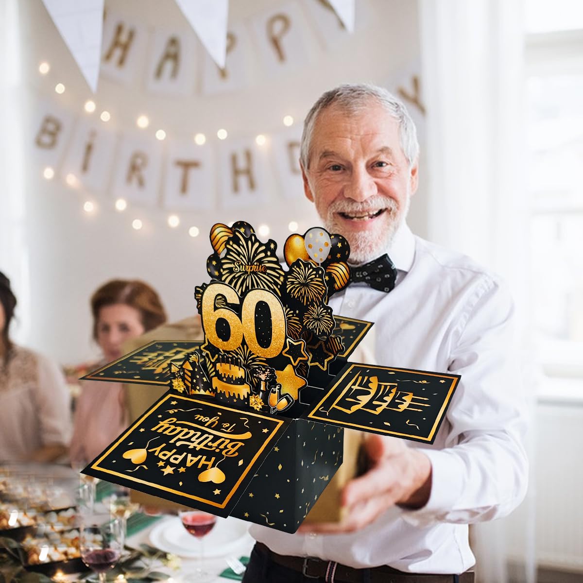 3D Biglietto Auguri Compleanno 60,Biglietto Pop Up Compleanno,Biglietto Auguri 3D,Biglietto Compleanno Divertente,Biglietti Compleanno,Biglietto Auguri 60 Anni,Biglietto Auguri 60 Anni Donna