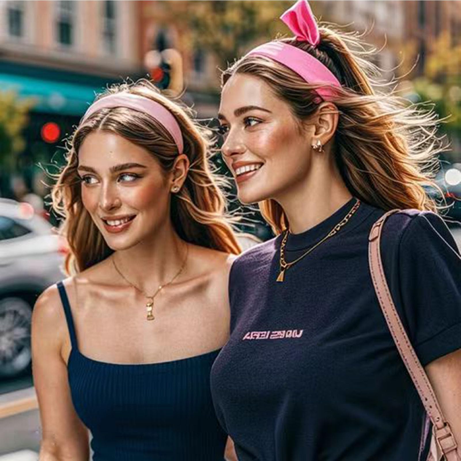 3 Diademas para Mujer, Antideslizantes, elásticas, para el Sudor, Bandas Deportivas para el Cabello, de Tela Suave, Diadema elástica para Entrenamiento, Yoga, Correr
