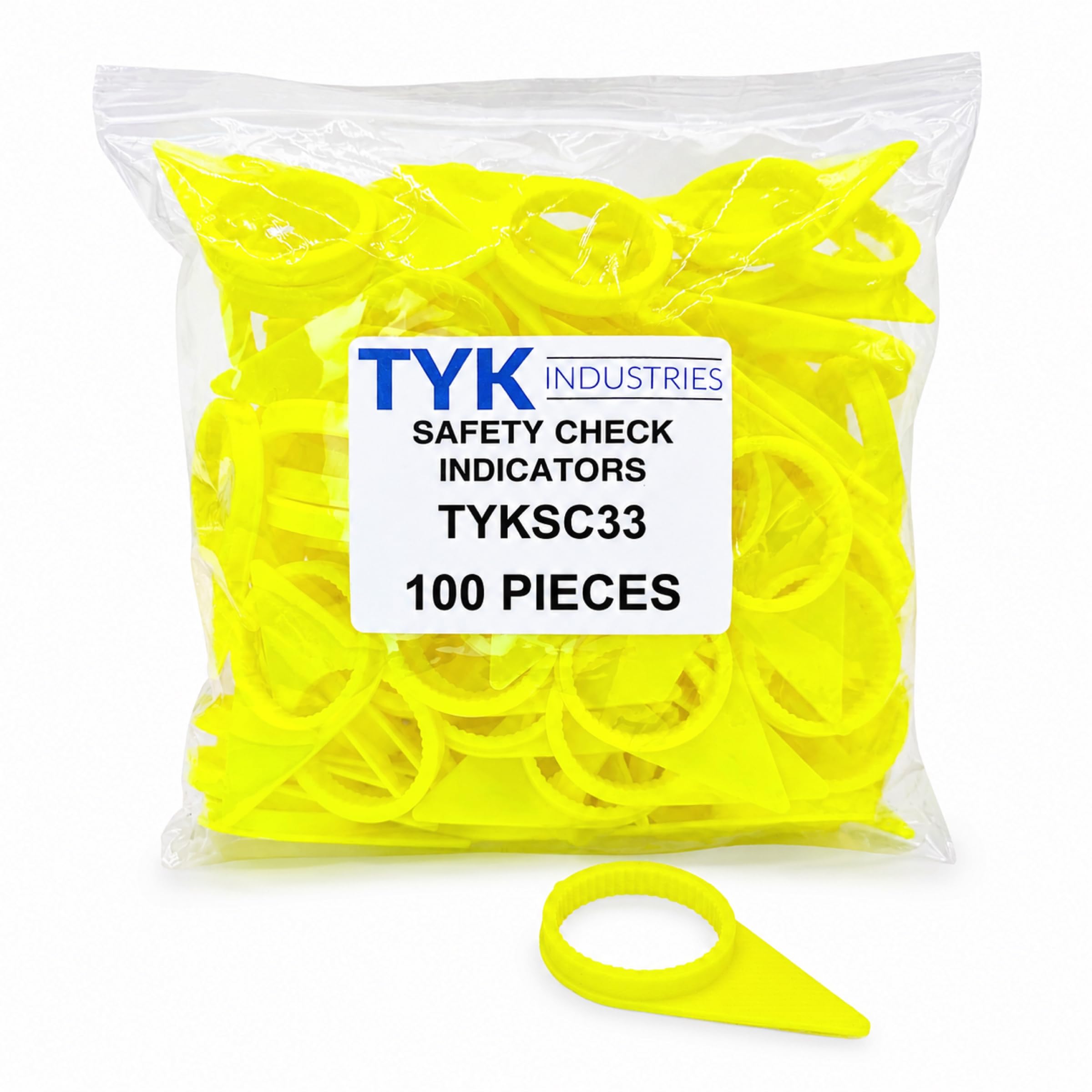 TYK Industries 33mm Loose Wheel Lug Nut Safety Check Indicators 100 Pack - Commercial Truck Wheel Nut Pre-Trip Safety Inspection Tool-image-14