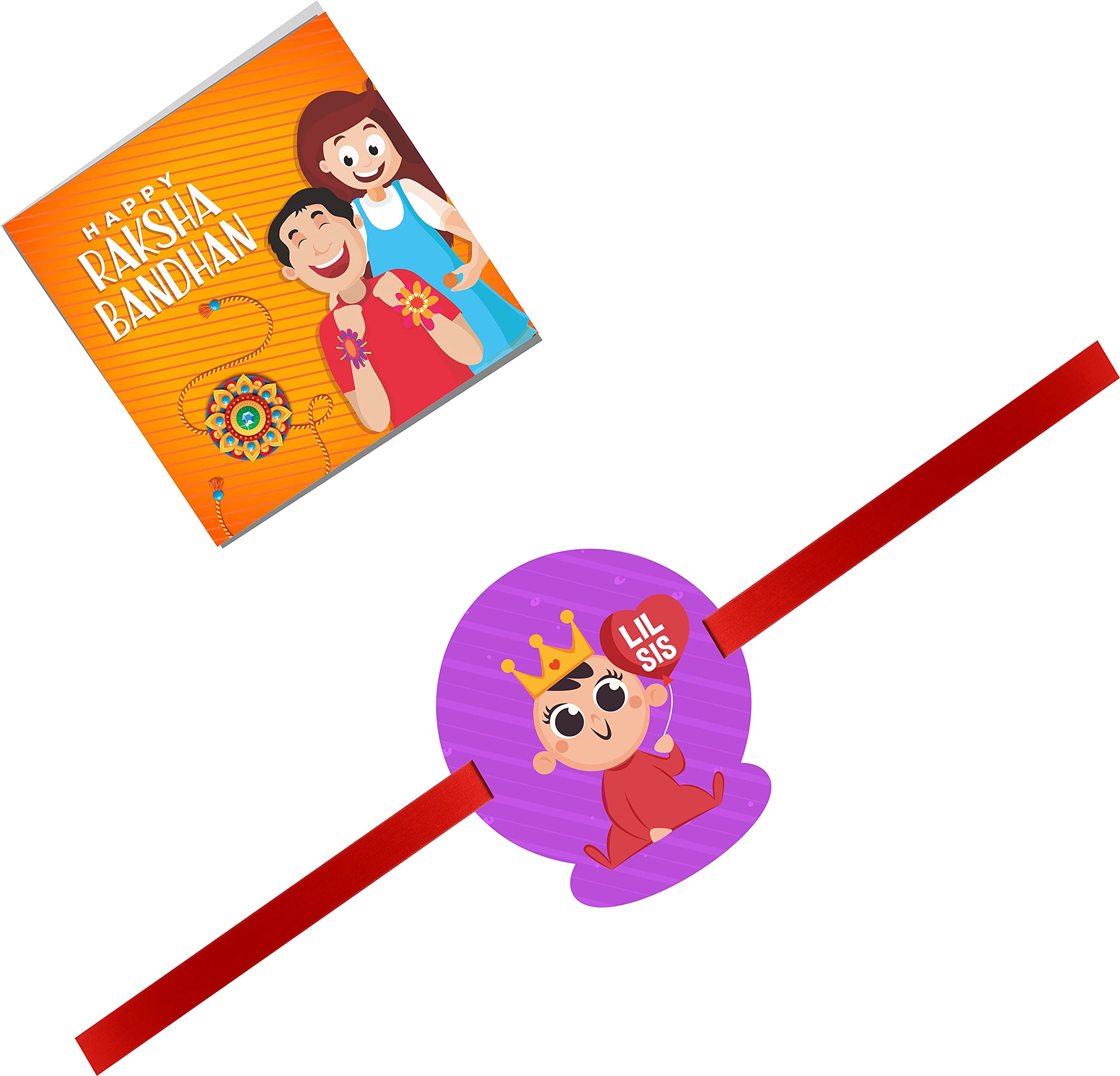 TheYaYaCafe Kids Little Sis Printed Raksha Bandhan Rakhi for Sister with Roli Tika, Purple, One Size (RK0196) (B07TWZR2HM) Amazon Price History, Amazon Price Tracker