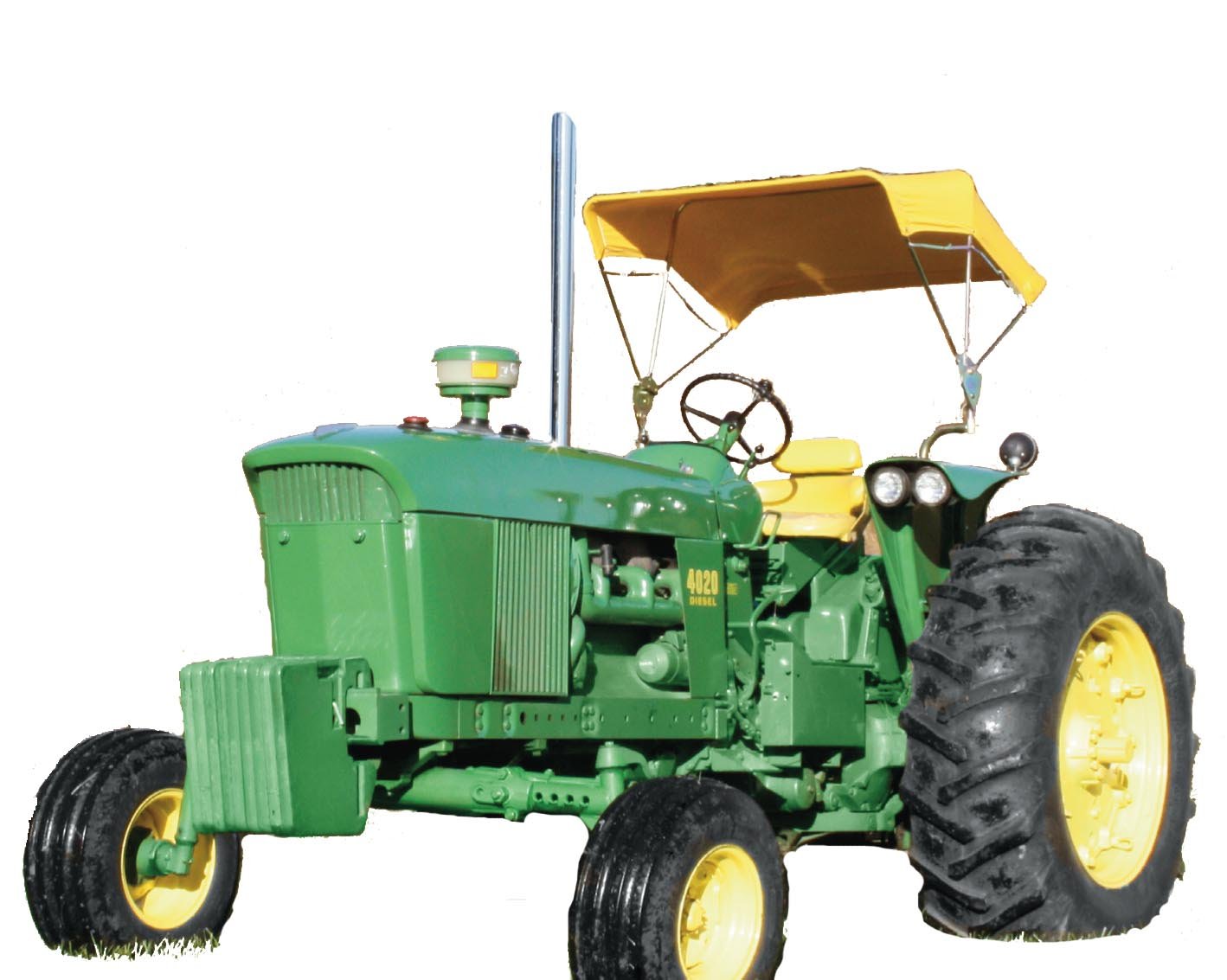 Femco Tractor SUN SHADE BUGGY STYLE YELLOW- 48"