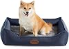 Tidore Orthopedic Dog Beds for Small Dogs, Durable Egg Crate Foam Sofa Dog Bed wit Washable Removable Cover, Waterproof Lining, Pet Bed for Medium Dogs, Dark Grey