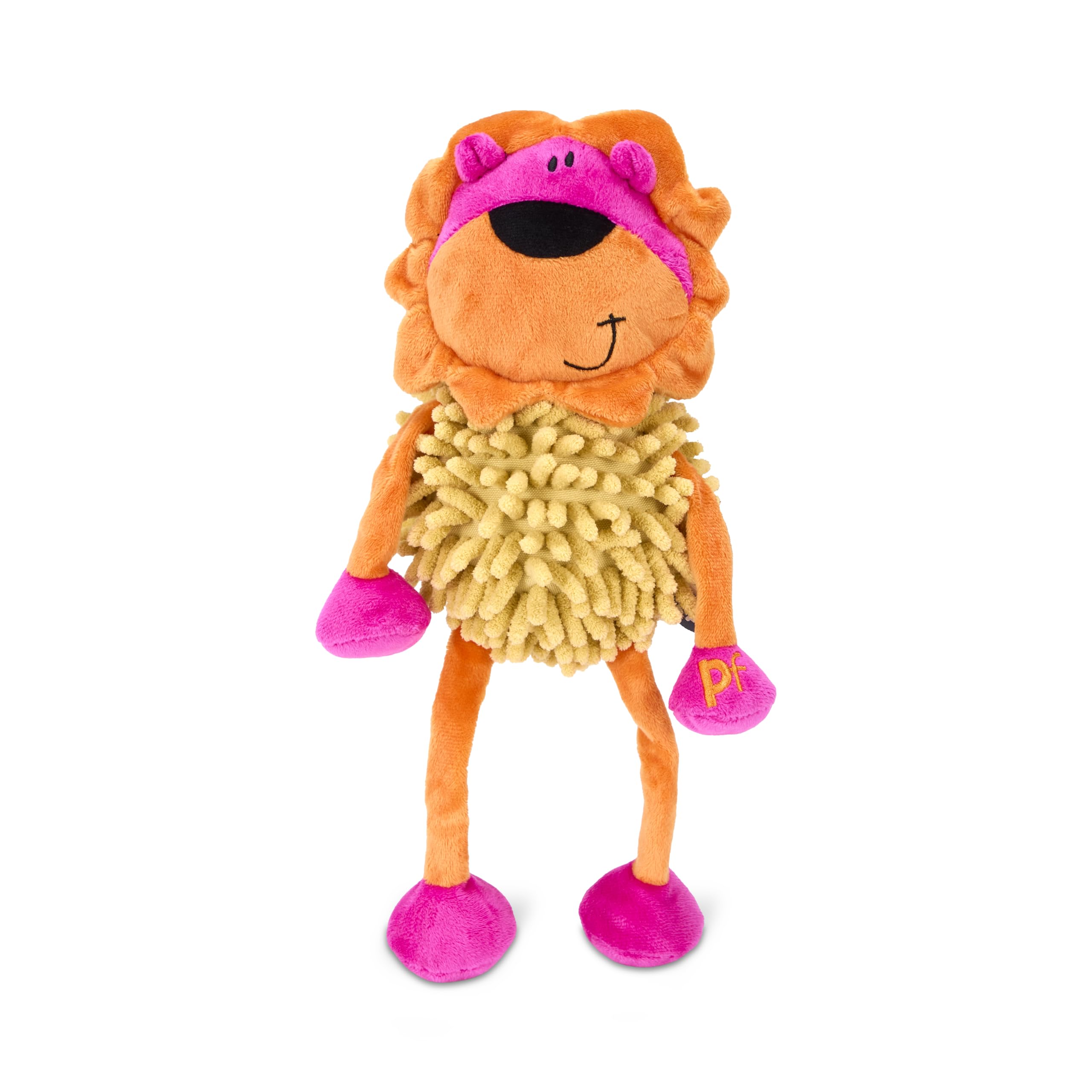 Petface Lionel Lion Plush Dog Toy with Built-in Squeaker (Pack of 1)