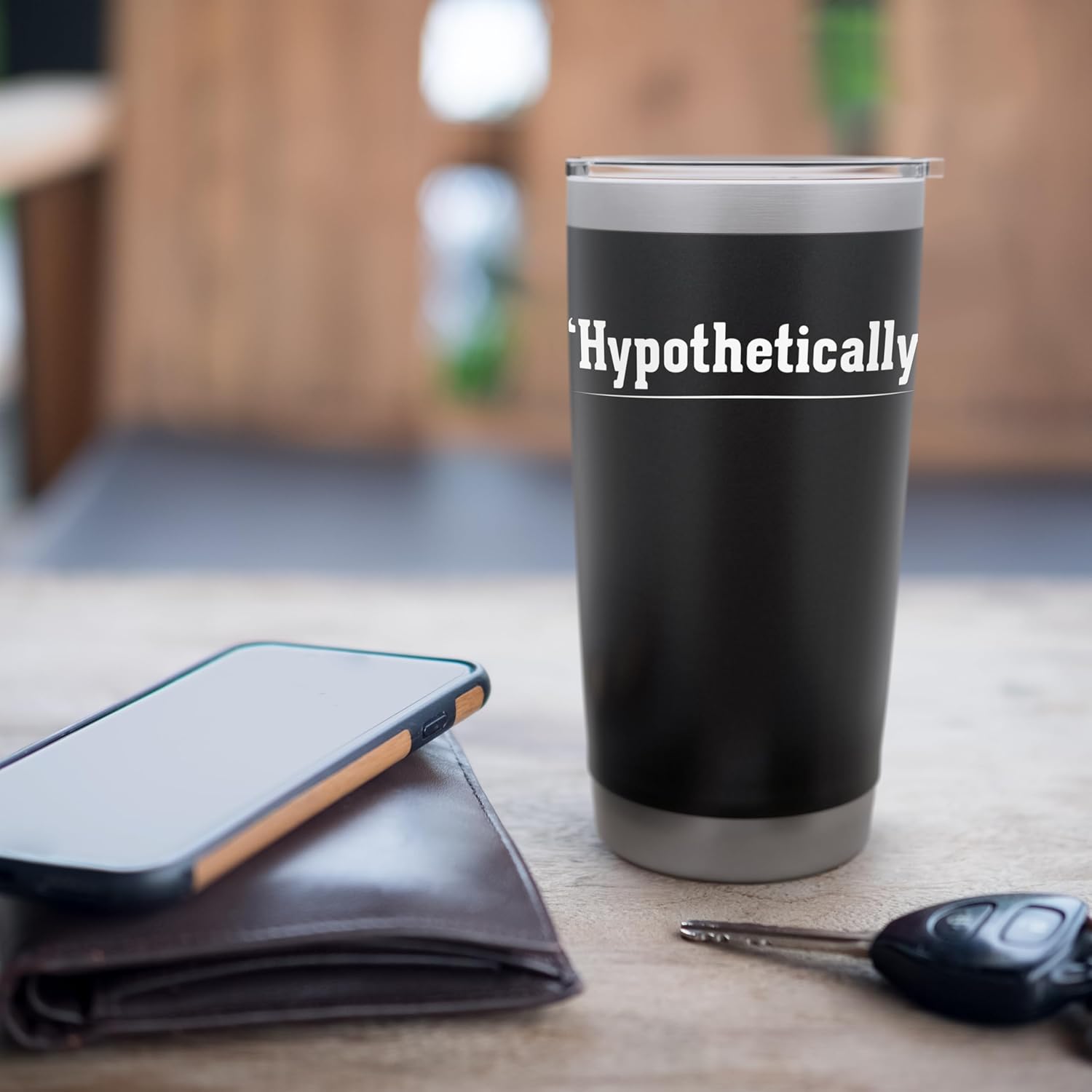Hypothetically Funny Sarcastic Saying Humor Stainless Steel Insulated Tumbler - Image 7