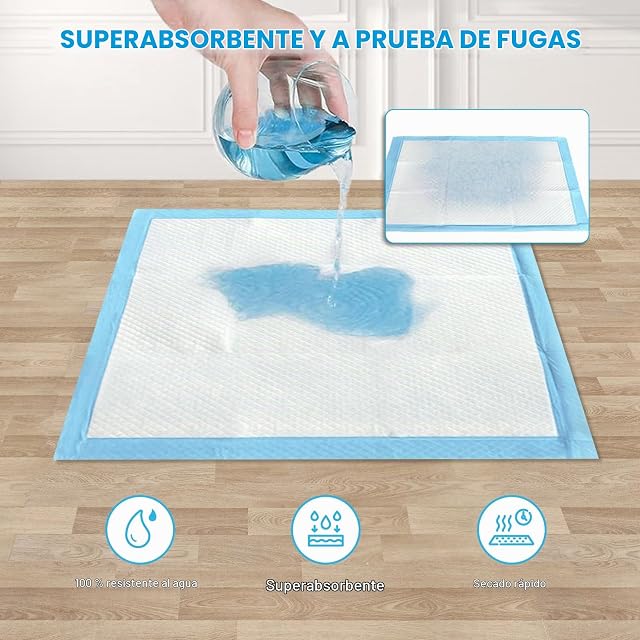 Foto 4 de 6 de Nanipets® Empapadores Perros, Almohadillas De Entrenamiento para Mascotas SÚPer Absorbentes Y a Prueba…