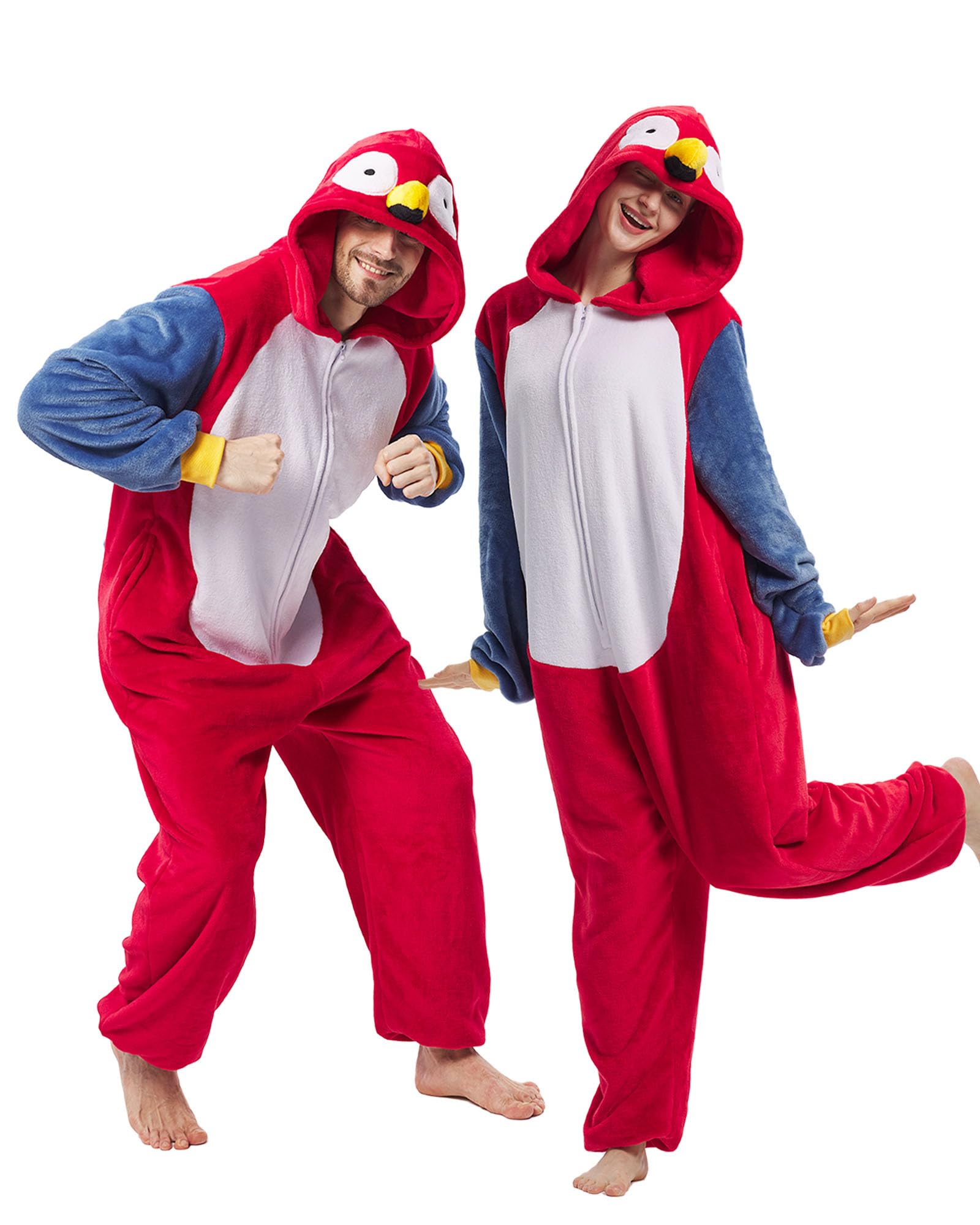 Unisex Adult Onesie Pajamas Animal Cosplay Halloween Costume One Piece Plush Sleepwear Homewear