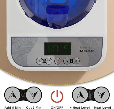Sauna Steamer Machine for Home, 1300W 1.8qt Steam Generator, Portable Steamer Pot with Remote Control, Oil Diffuser, 5-60 min Timer, 9 Levels, Heat up to 140F