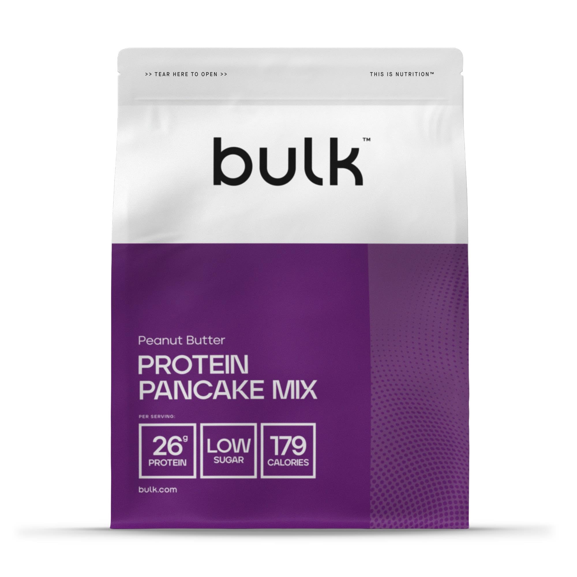Bulk Miscela per pancake proteici, Burro di arachidi, 1kg, 10 porzioni