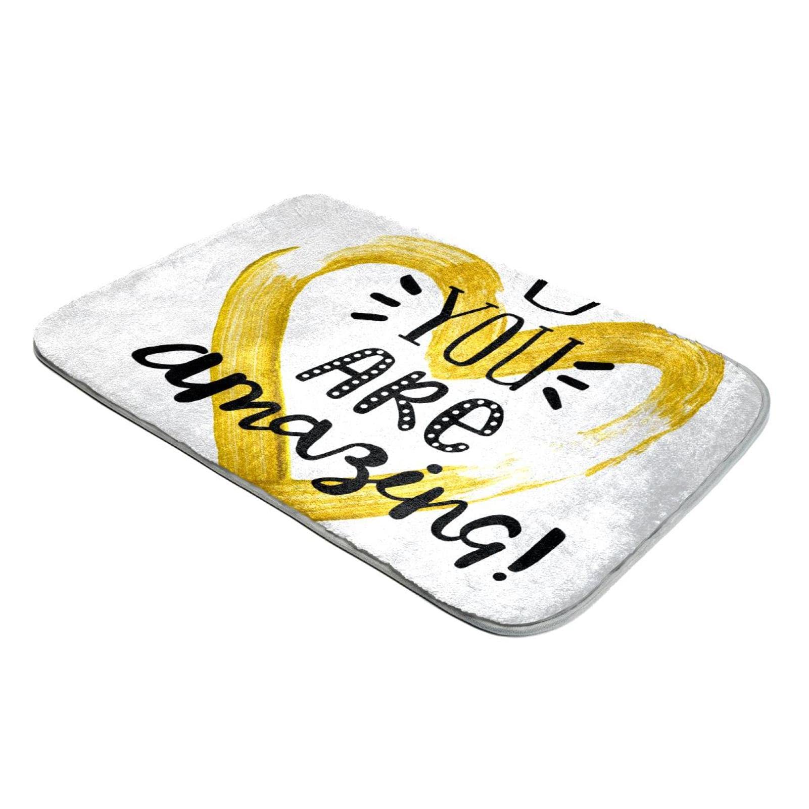 Tapis shaggy fausse fourrure You are Amazing grand format pour salon moderne