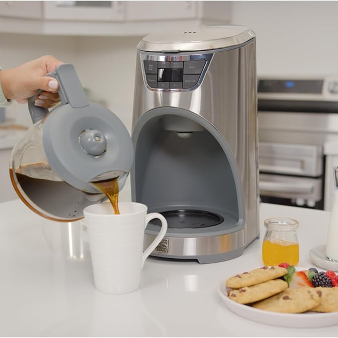 Cafetera Programable de Goteo - 12 Tazas con Filtro Reutilizable y Apagado Automático miniatura 2