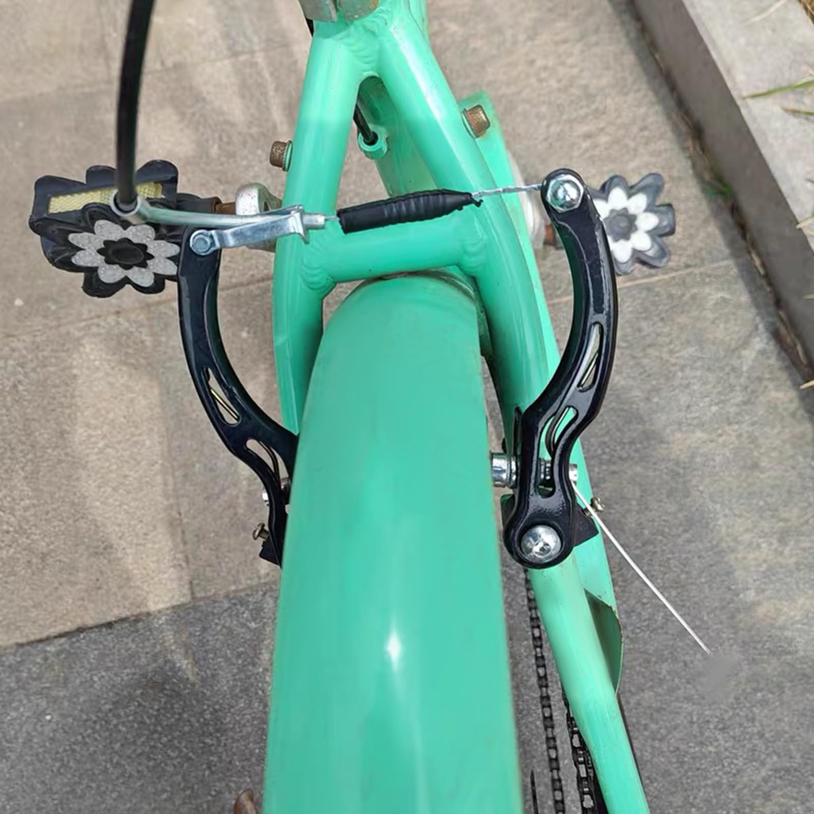 Giantree Tubo guida per cavi per freno a V, 4 pezzi, tubo guida cavi per freno e tappi terminali, accessori per tubo del freno per bicicletta con stivali in gomma, per mountain bike e bici da strada