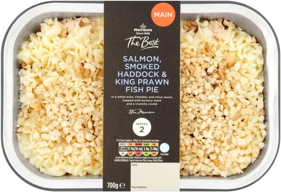 Morrisons The Best Salmon, Smoked Haddock and King Prawn Fish Pie, 700