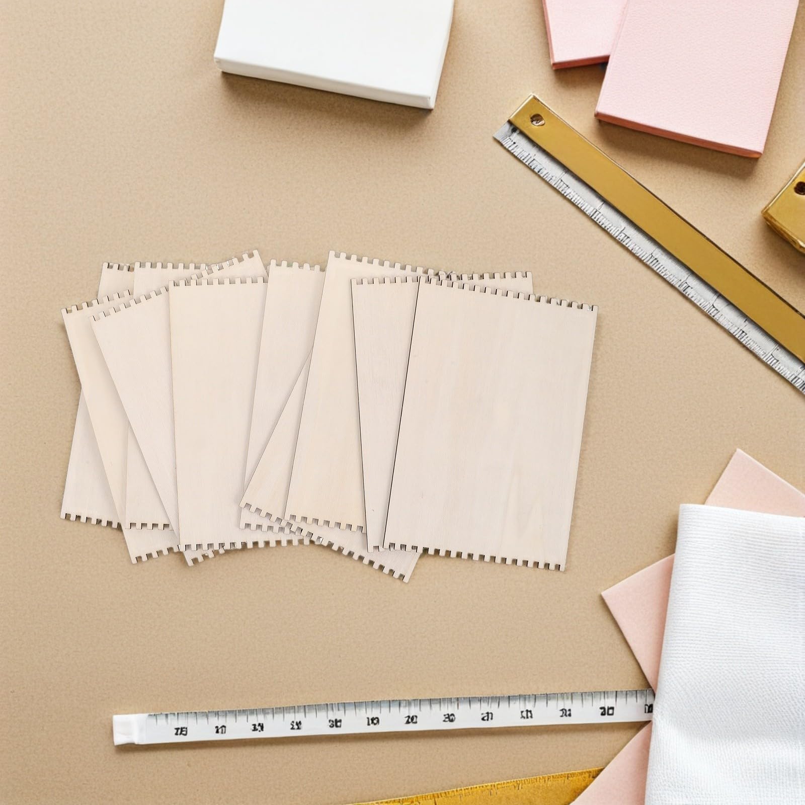 18 Piezas Tablero de Telar de Madera para Tejer, Manualidades DIY