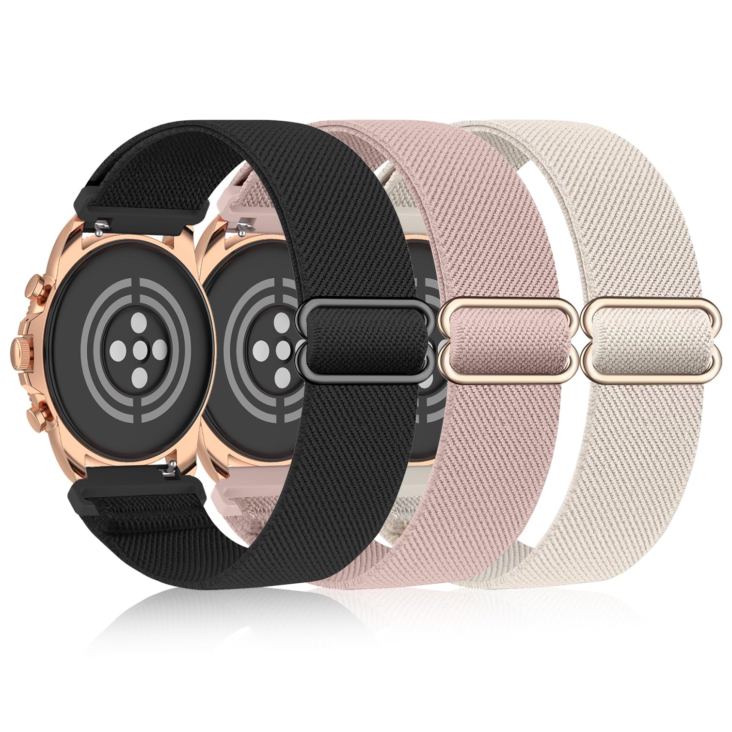 Pack 18mm Stretchy Nylon Watch Bands For Fossil Womens