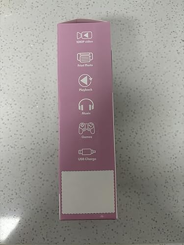 Miniatura 10 de Cámara de impresión instantánea con cubierta para niños de 3 a 12 años, regalos de Navidad y cumpleaños, pantalla de 2.0 pulgadas, cámara de video