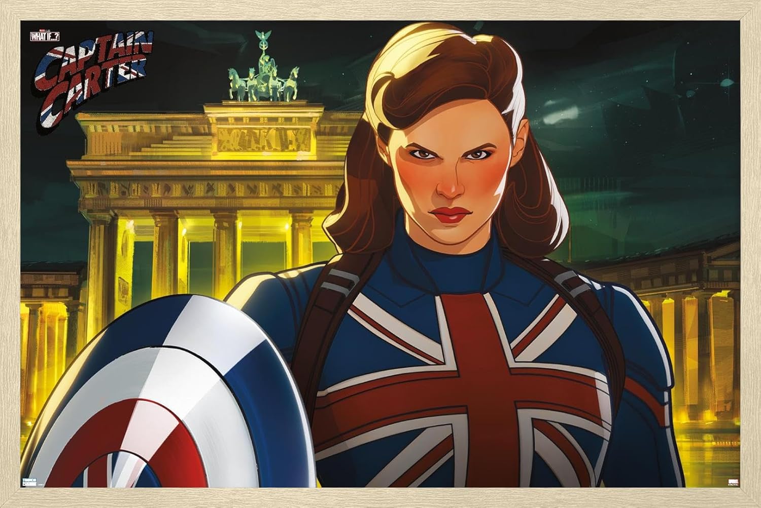 Trends International Marvel: Year of The Shield - Captain Carter Wall Poster, 34L x 22.4W, Premium Poster & Mount Bundle