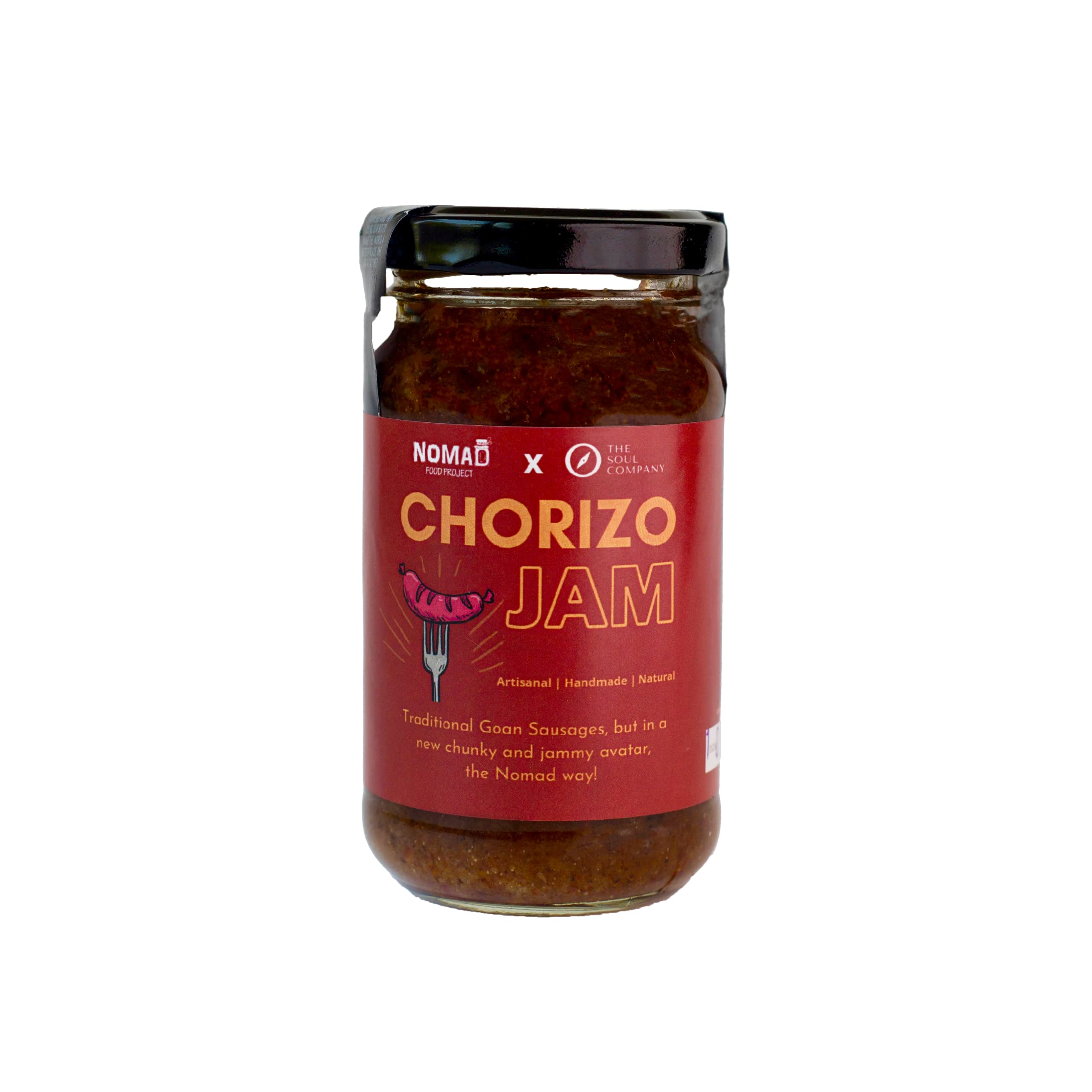 Nomad Food Project Chorizo Jam | 200gms| Pork Jam, Chunky, Spicy, Sweet | Smear on Bread, Sandwiches, Pasta, Pizza, Potatoes, Eggs, Chips | Ready-To-Eat (B09Z1TQZG4) Amazon Price History, Amazon Price Tracker