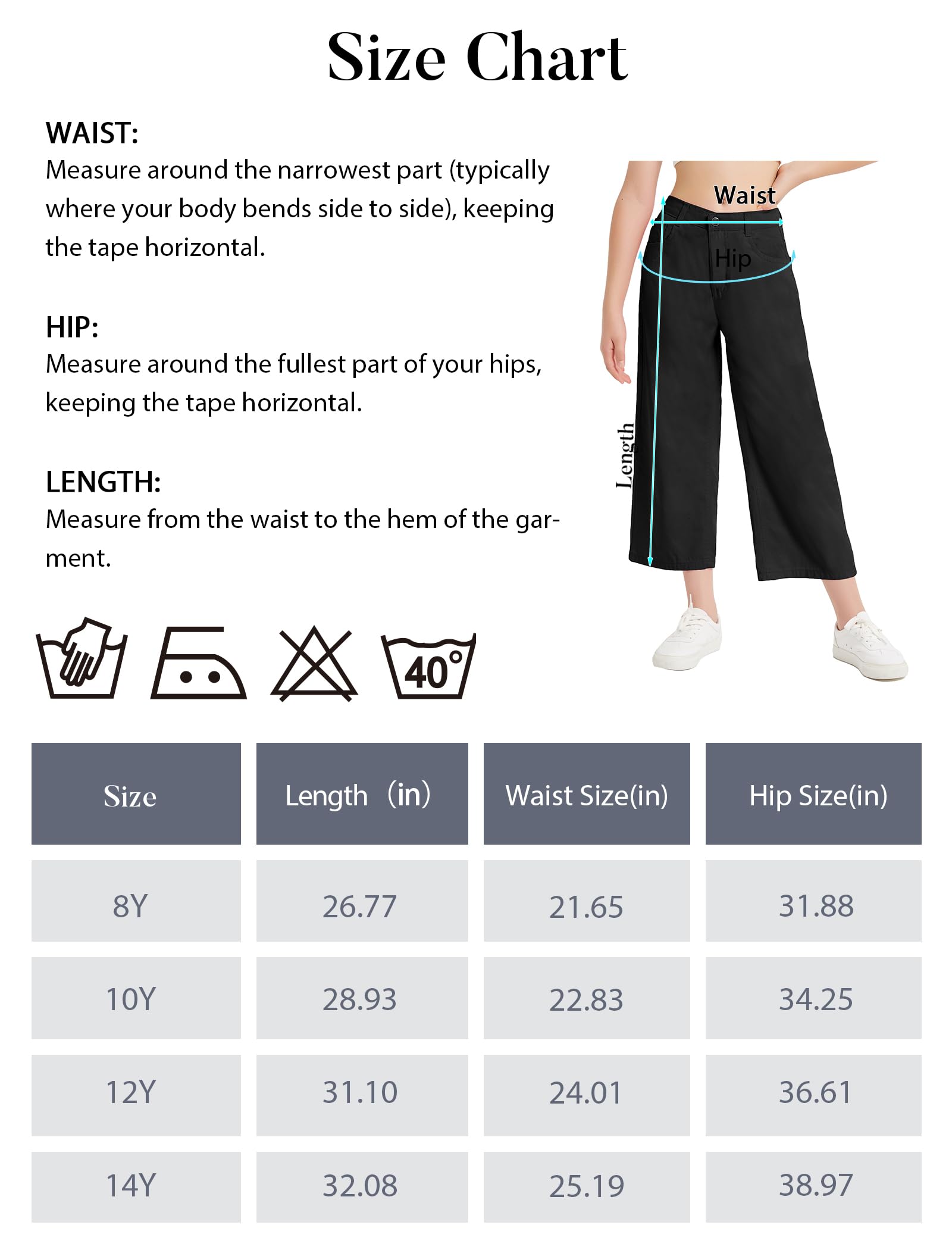 EXARUS Jeans holgados de pierna ancha para niñas, pantalones de mezclilla para adolescentes, cintura media, banda elástica con bolsillos, ropa casual