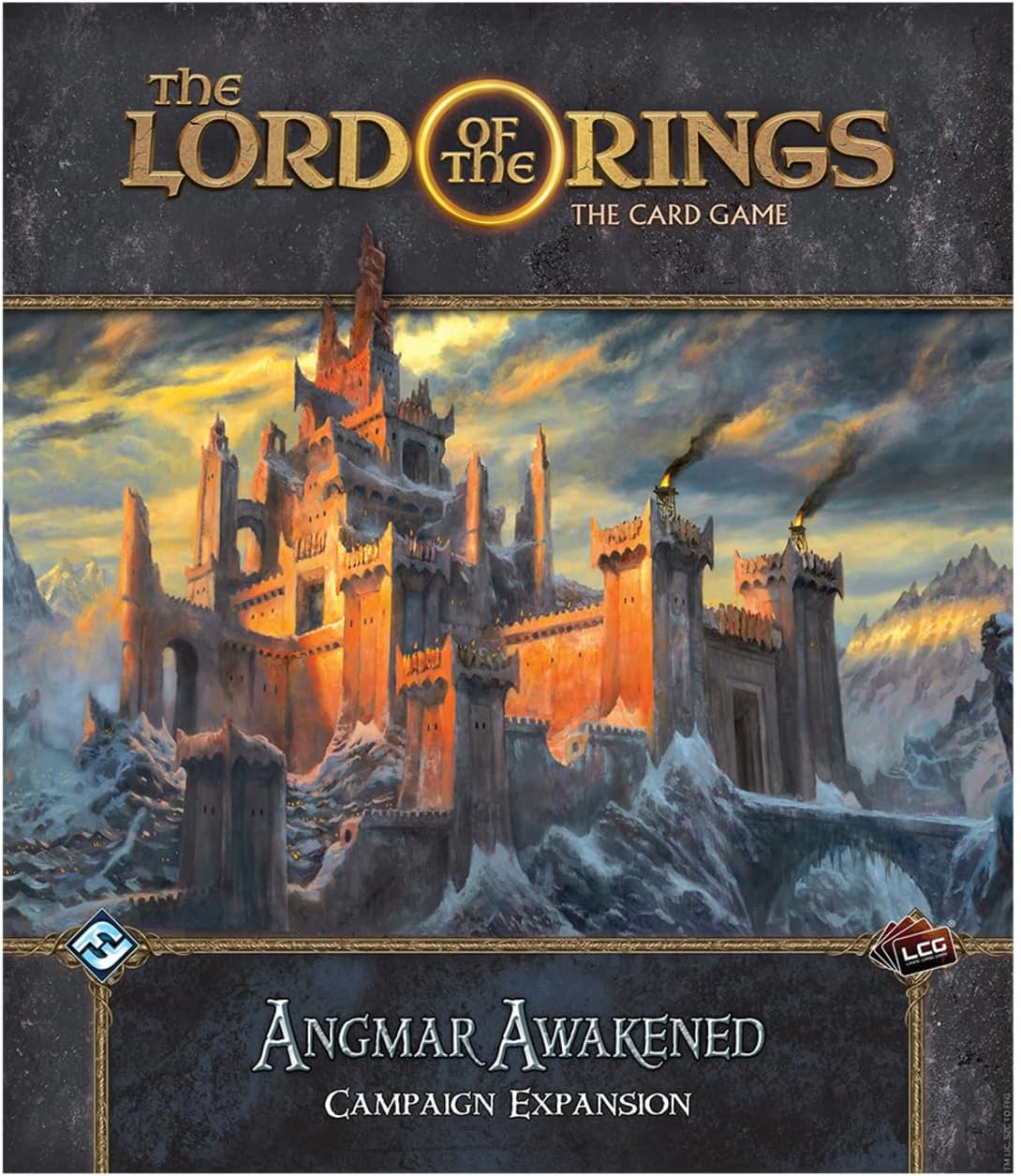 The Lord of the Rings The Card Game Angmar Awakened CAMPAIGN EXPANSION - Cooperative Adventure Game, Strategy Game, Ages 14+, 1-4 Players, 30-120 Min Playtime, Made by Fantasy Flight Games