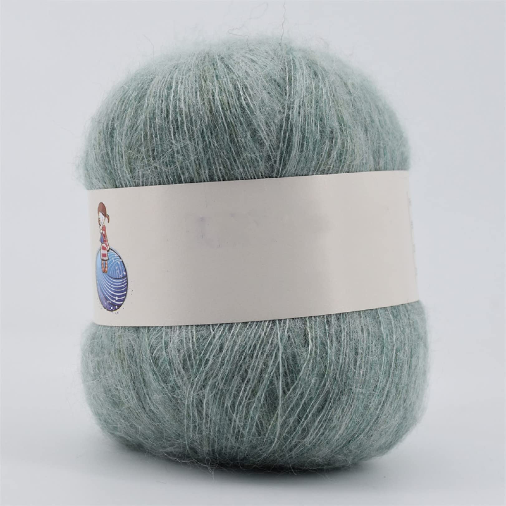 Hilo de Mohair for Crochet, Ideal for Tejer suéteres Finos, Bufandas, Hilo Lana Seda Angola(28)