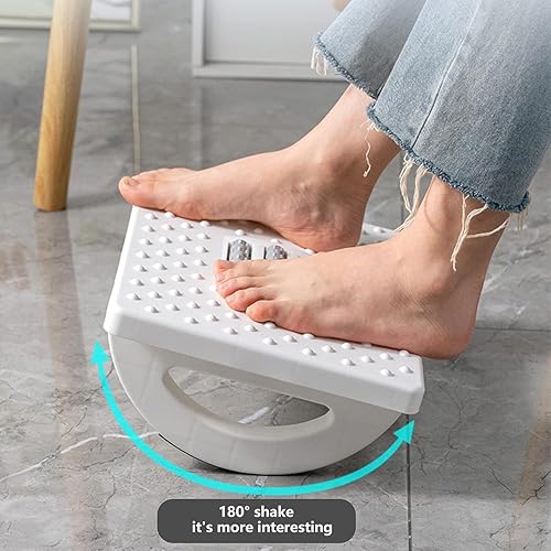 Miniatura 7 de Reposapiés ergonómico debajo del escritorio, mecedora para debajo del escritorio en el trabajo, reposapiés con soporte de pies para masaje de pies,