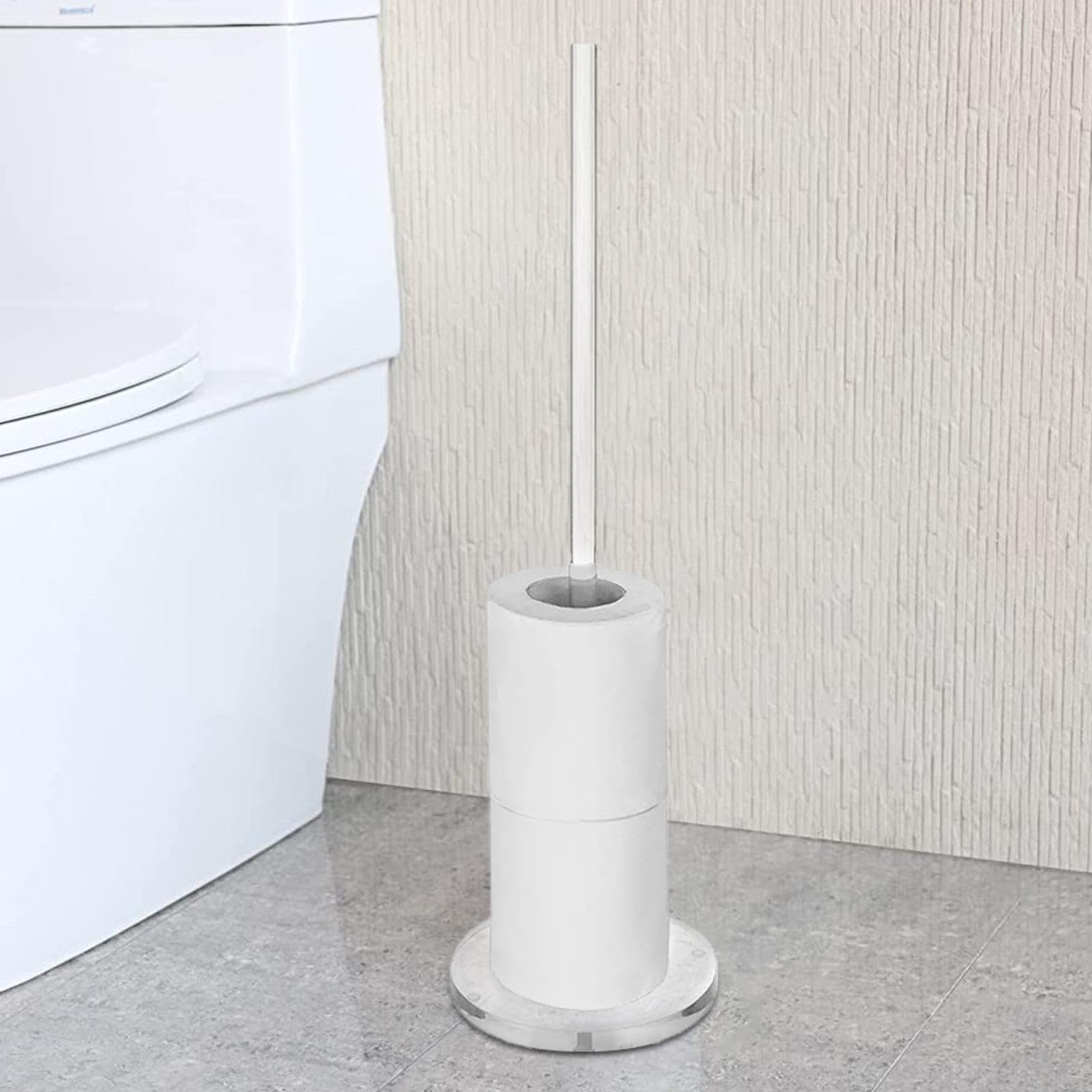 Toilettenpapierhalter Ständer - Toilettenpapierhalter freistehend | Toilettenpapierständer, transparenter Acryl Papier Handtuchhalter, Toilettenpapier Rollen Ständer Organizer Arbeitsplatte für