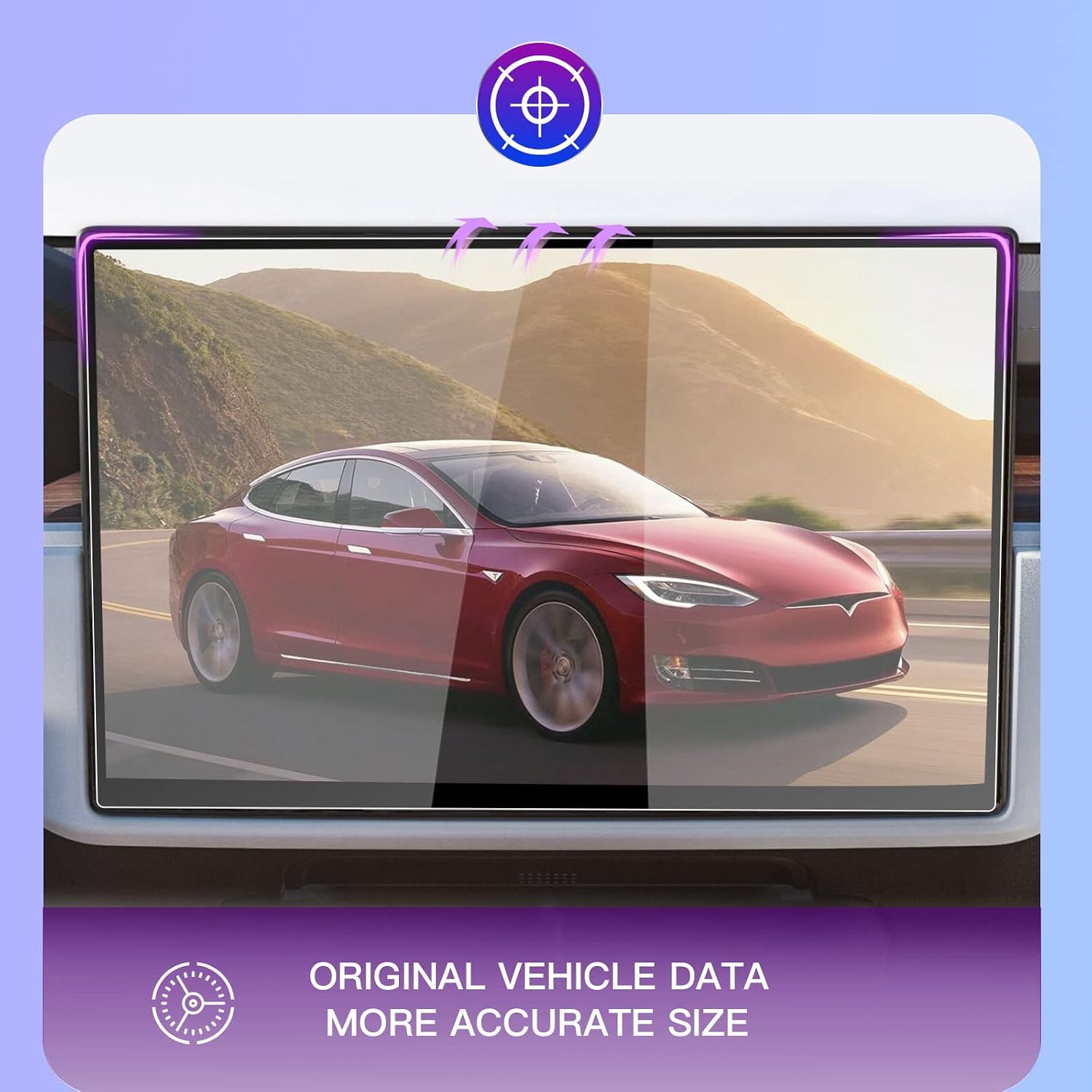 r ruiya 2021 2022 tesla model smodel x plaid long range gps navigation screen protector 9h tempered glass hd clear anti glare anti scratch protec