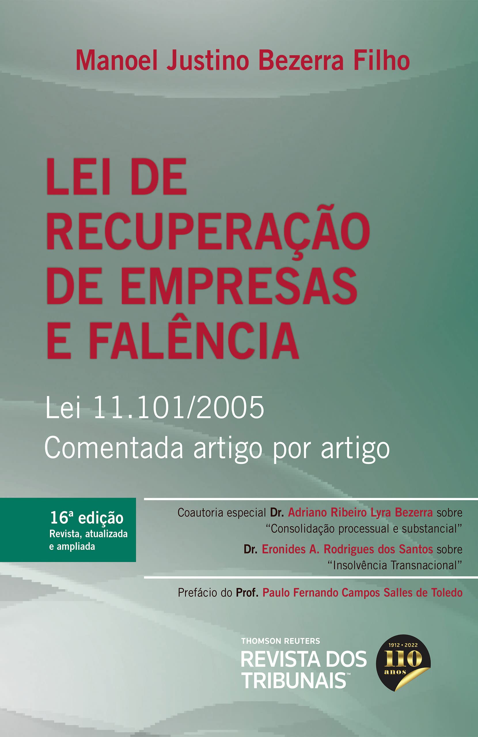 Lei de Recuperação de Empresas e Falência 16º edição | Amazon.com.br