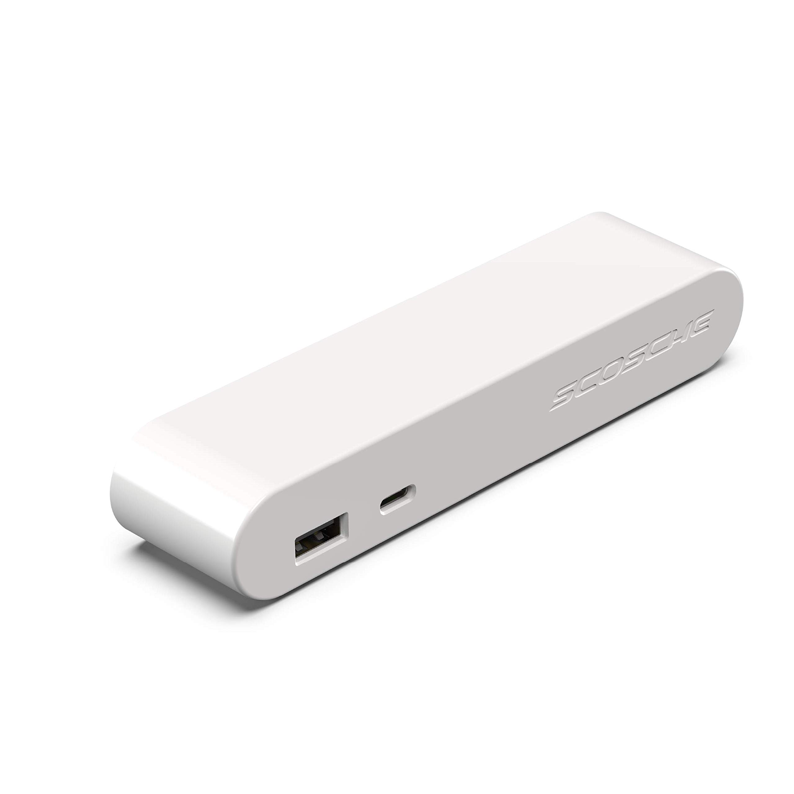 Scosche BLPEWT-SP 30W Dual USB Port Power Endcap for Scosche BaseLynx Modular Charging Stations, White