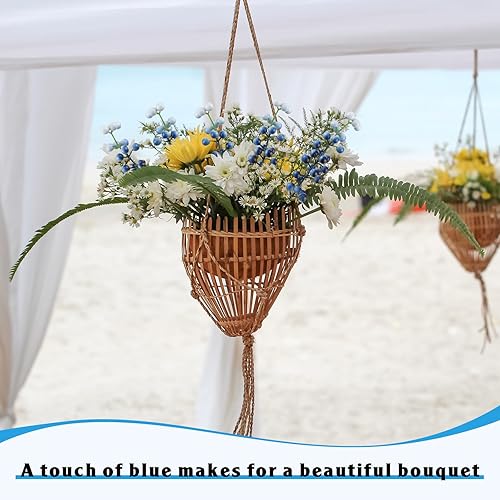 Miniatura 7 de Crowye 40 púas de bayas artificiales de 11.81 pulgadas con tallos falsos adornos para manualidades, hogar, aniversario, boda, fiesta, decoración