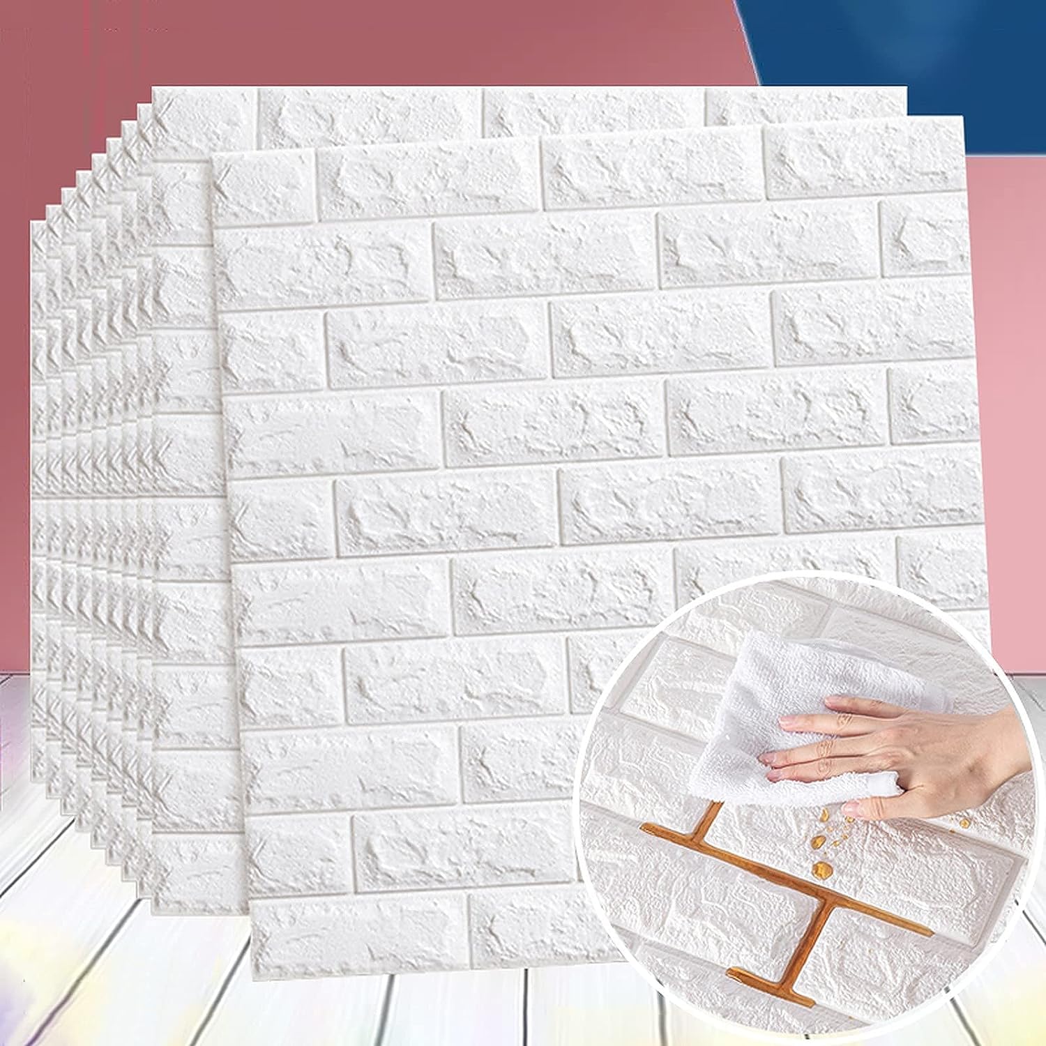 Barebeauty Wall Stickers Wallpaper DIY Decal (70x 77 cm) 3D Frames PVC DIY Self Adhesive, Active Blue (3D OFFWITE) (B0CNZ6GQ5H) Amazon Price History, Amazon Price Tracker